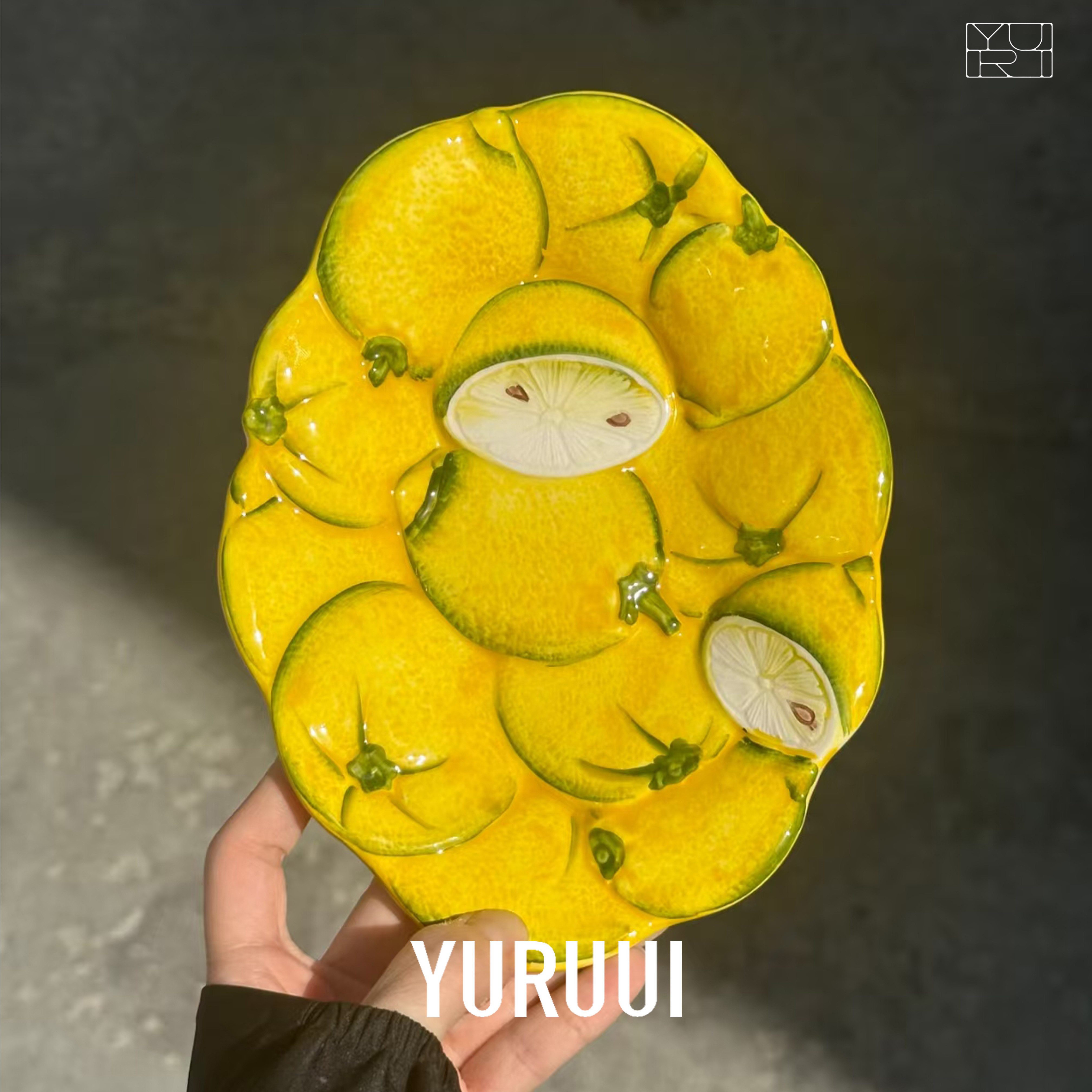 [YURUUI设计师]意大利VBC CASA 彩色多柠檬椭圆小蝶