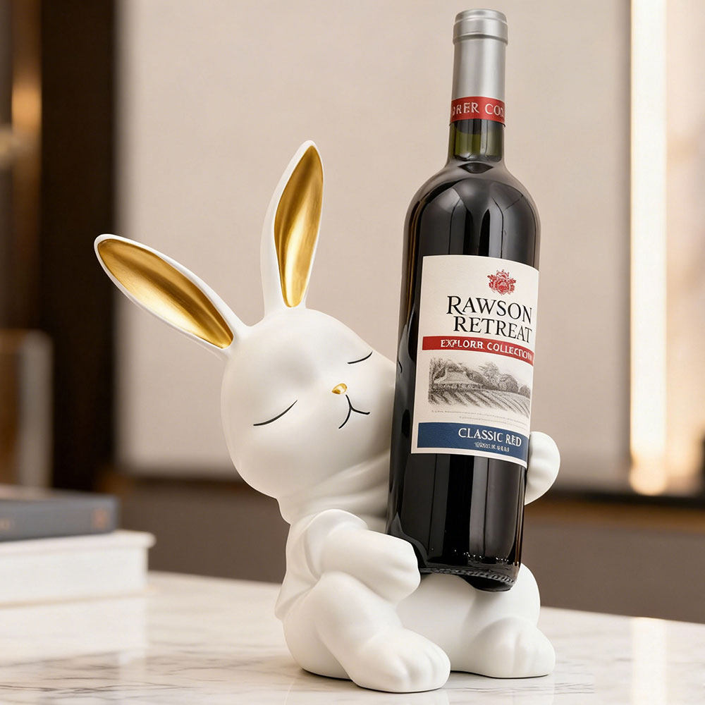 现代高档兔子酒架摆件客厅酒柜玄关电视柜轻奢酒托摆设家居饰品,家居饰品,桌面摆件,淘宝优惠券,粉丝福利购,淘宝优惠卷