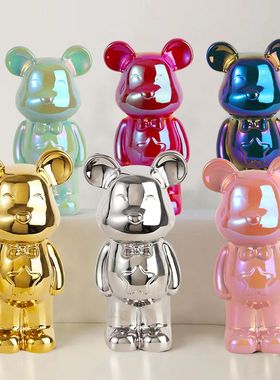 宏赫景德镇暴力熊酒柜玄关摆件