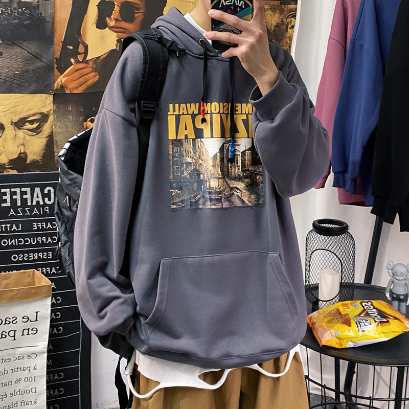 Poster sensitive polyester spring new printed sweater