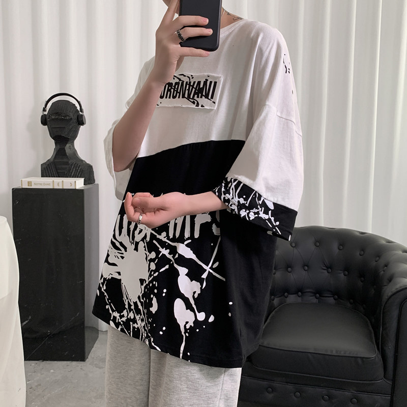 Short sentences Z 95% cotton 5% polyester Summer Short Sleeve T-Shirt half sleeve