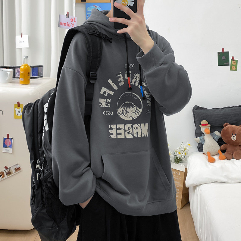 自拍冰春季新品大碼衛衣連帽外套上衣男