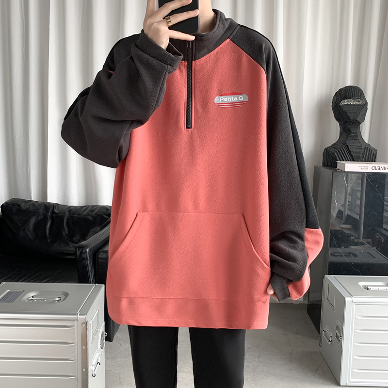 Short sentences Z 100% polyester spring large new casual sweater