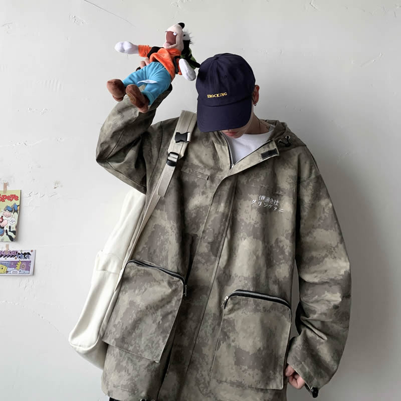 Spring casual camouflage jacket