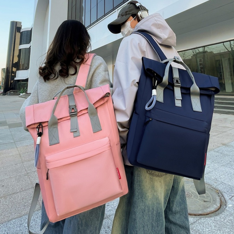 2025新款防水卷口双肩背包书包