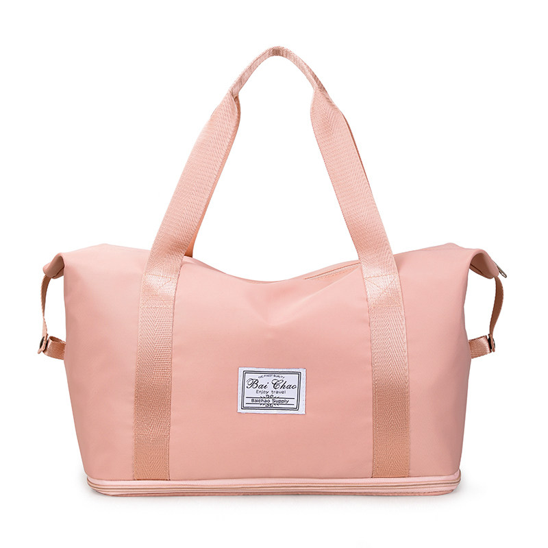 韩版简约旅行包干湿分离健身包大容量瑜伽包运动轻便手提单肩包