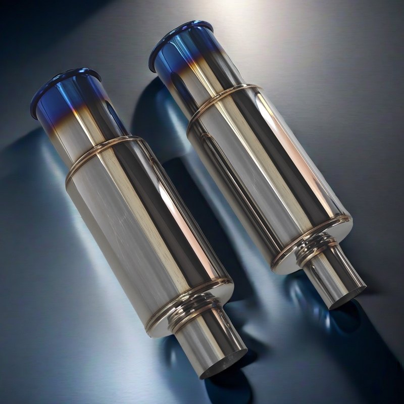 汽车改装排气管不锈钢通用直排卷口大炮跑车声浪低沉浑厚尾段