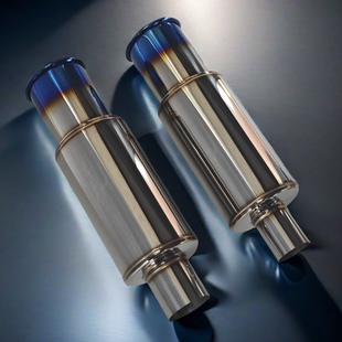 汽车改装排气管不锈钢通用直排卷口大炮跑车声浪低沉浑厚尾段