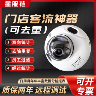 门店客流计数器商场进出经过人数统计人客流量统计摄像机远超红外