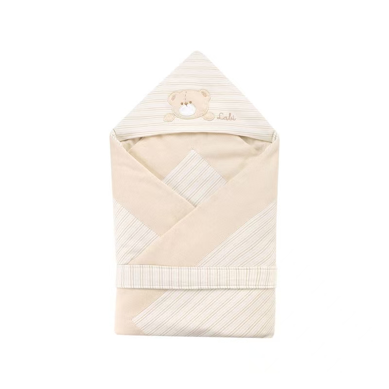 商场同款】拉比新生儿抱被秋冬新款男女宝宝外出加厚抱毯包被用品