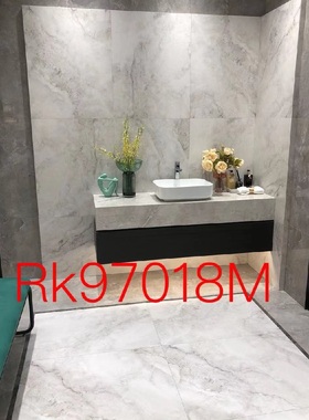诺贝尔瓷砖 砗磲白RK97018M  规格720x900 地砖上墙 防滑柔光