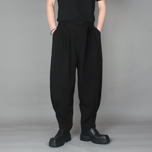 男长裤 2025冬季 潮牌百搭束脚休闲哈伦裤 暗黑系宽松小脚休闲裤 新款