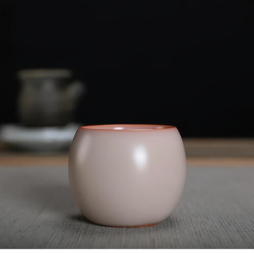 青瓷龙泉哥窑茶杯叶金炼手工猪油冻主人杯陶瓷功夫茶具品茗杯闻香