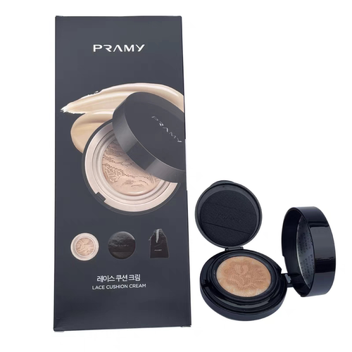 PRAMY/柏瑞美黑蕾丝气垫霜bb霜防水不脱妆修容遮瑕