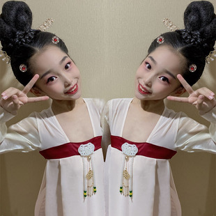 儿童古典舞演出服丽人行双面燕洵舞蹈服古风改良版汉服中国风服装