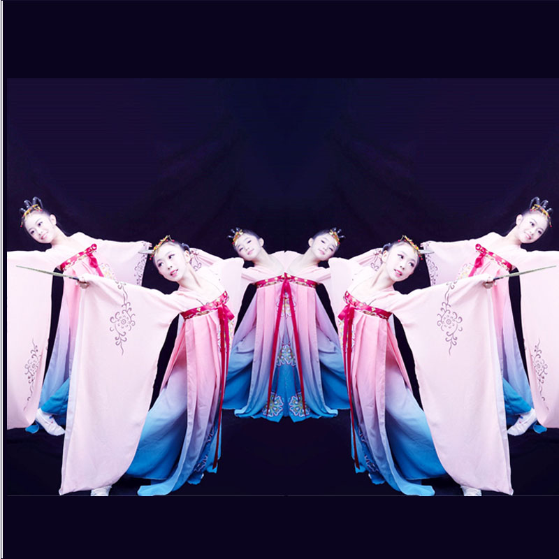 国色行歌演出大袖古装同款舞蹈服