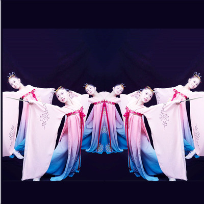 国色行歌演出大袖古装同款舞蹈服