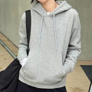 浪清同款Mystyle灰色加绒卫衣女秋连帽2025新款长袖帽衫