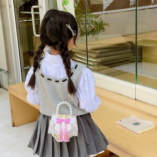 国风盘扣公主小女孩流苏单肩包可爱儿童宝宝零钱包潮 女童包包时尚