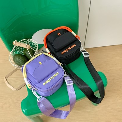 儿童日系慵懒风单肩包韩版可爱少女儿童小方包小巧小型单肩斜挎包