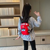 小宝宝包包新款 幼儿园防走失书包帅气男童卡通小汽车儿童双肩包潮