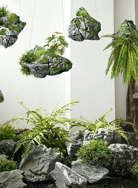 泡沫石头庭院造景轻便百搭省钱