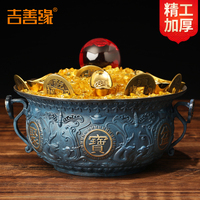 吉善缘 全铜聚宝盆摆件 家居客厅装饰店铺招财工艺品开业礼品0455