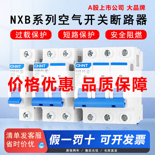 正泰NXB-63闸刀DZ47小型断路器