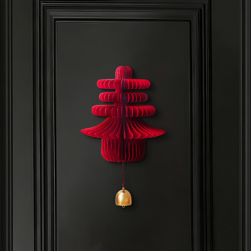 新年装饰年味氛围磁吸灯笼春字门贴过年喜庆挂饰2026马年新款挂件