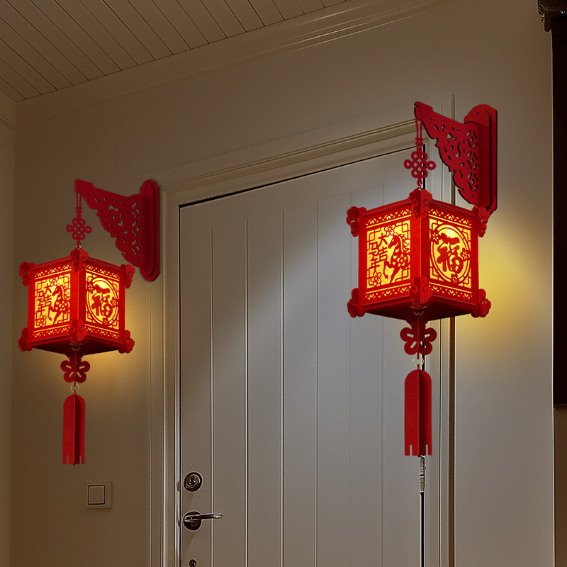 壁挂灯笼新年装饰品入户门口马年过年春节2026年新款阳台一对布置,节庆用品/礼品,灯笼,淘宝优惠券,粉丝福利购,淘宝优惠卷