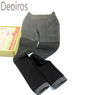 Deoiros 连袜竖条5363薄绒纹秋冬连裤袜外穿打底裤一线裆女微压