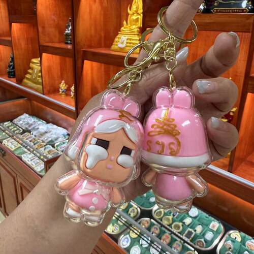 泰国佛系牌 阿赞比亚 crybaby灵力娃娃挂件   原庙真品泰牌