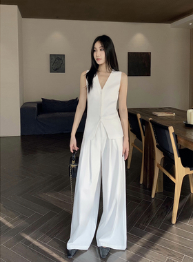 ZONOPOEM夏季新款高级感两件套女休闲阔腿裤爆款套装10776