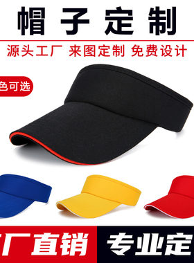 空顶棒球帽印字运动遮阳帽印字图