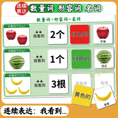 数量词形容词名词连续句子表达卡