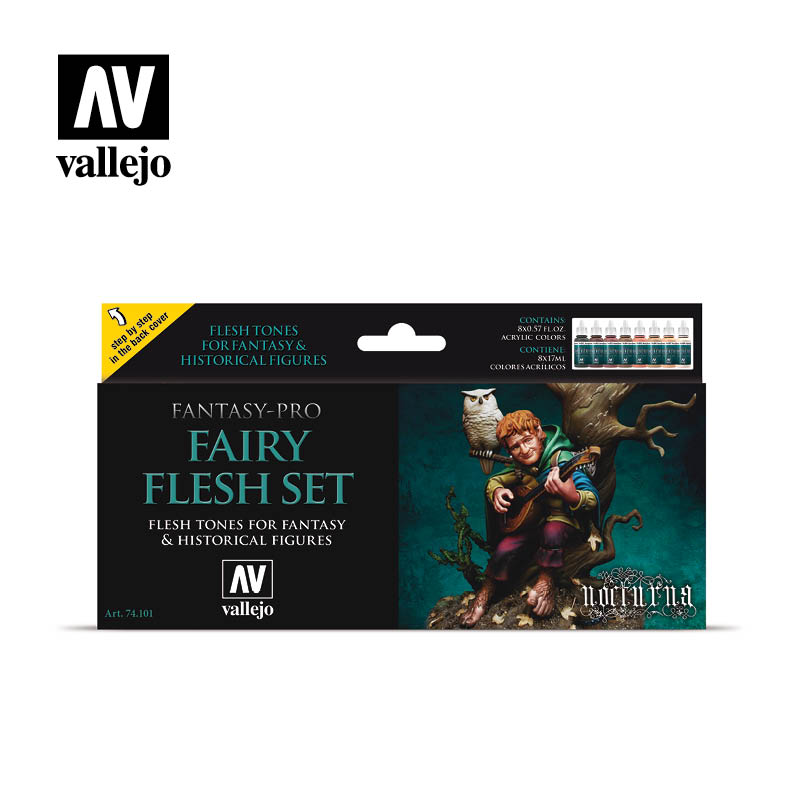 vallejo肤色面部涂装水性漆套装