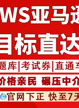 亚马逊AWS 云计算SAA-C03 SAP-C02 DVA SOA云从业认证题库快至7天