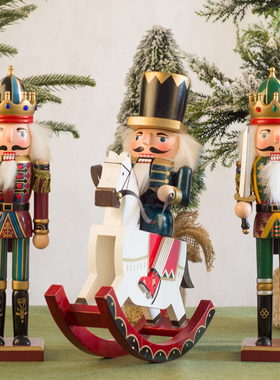 欧式风胡桃夹子士兵酒柜家居装饰