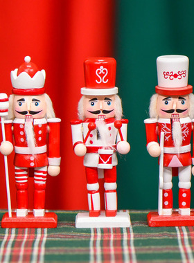 胡桃夹子木质士兵摆件挂件