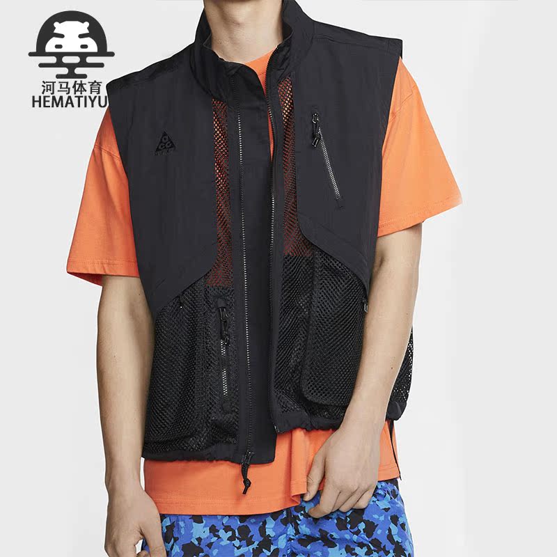 耐克机能风男运动无袖夹克马甲