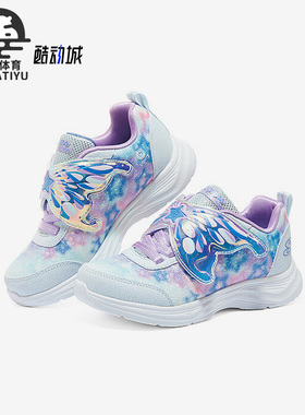 Skechers/斯凯奇正品大童款缓震耐磨魔术贴运动休闲冰灯鞋303260L