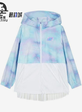 Skechers/斯凯奇正品春季轻薄儿童连帽梭织运动夹克P223G027-02S2