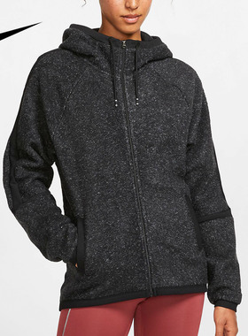 Nike/耐克正品新款NIKE THERMA女子拉链运动休闲连帽衫BV5267