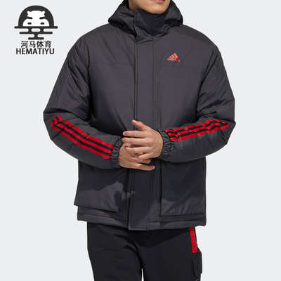 Adidas/阿迪达斯正品CNY X-BU JACKET 男子户外连帽棉服 GN7373