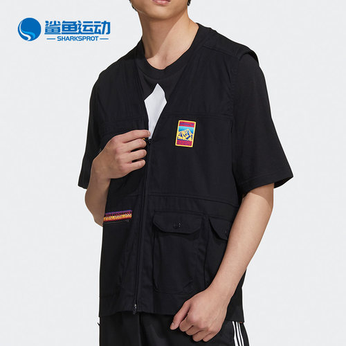 阿迪达斯夏季工装运动休闲马甲