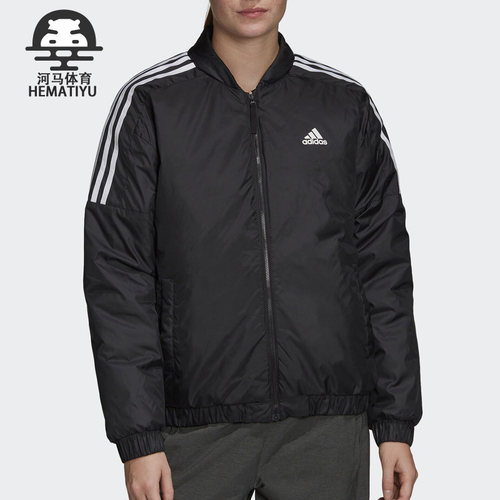 阿迪达斯立领保暖棉服