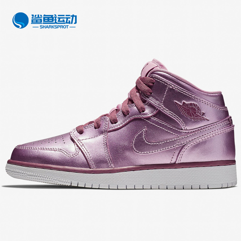 Nike/耐克正品AIR JORDAN 1 MID SE女子运动休闲童鞋AV5174-640