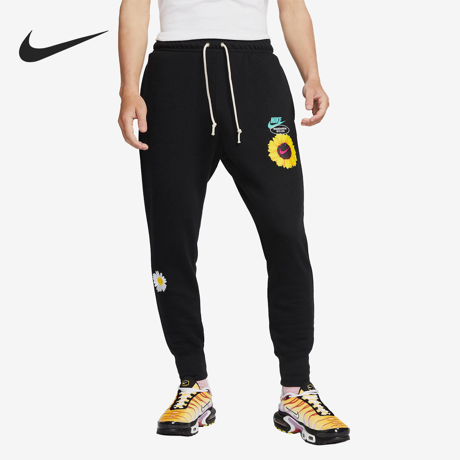 耐克针织束脚透气男子运动长裤