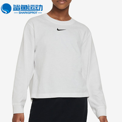 Nike/耐克正品TEE ESSNTL LS BOXY大童舒适圆领长袖T恤DV0575-100