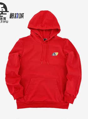 Skechers/斯凯奇正品新款男女休闲连帽套头卫衣FL321U173-001W